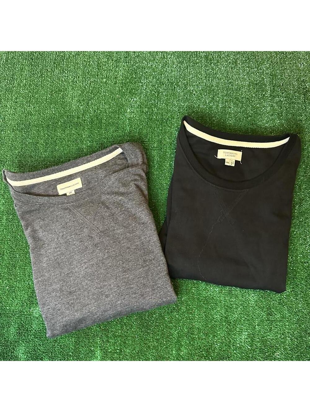 Lot of 2 Tomorrows Laundry black & grey
